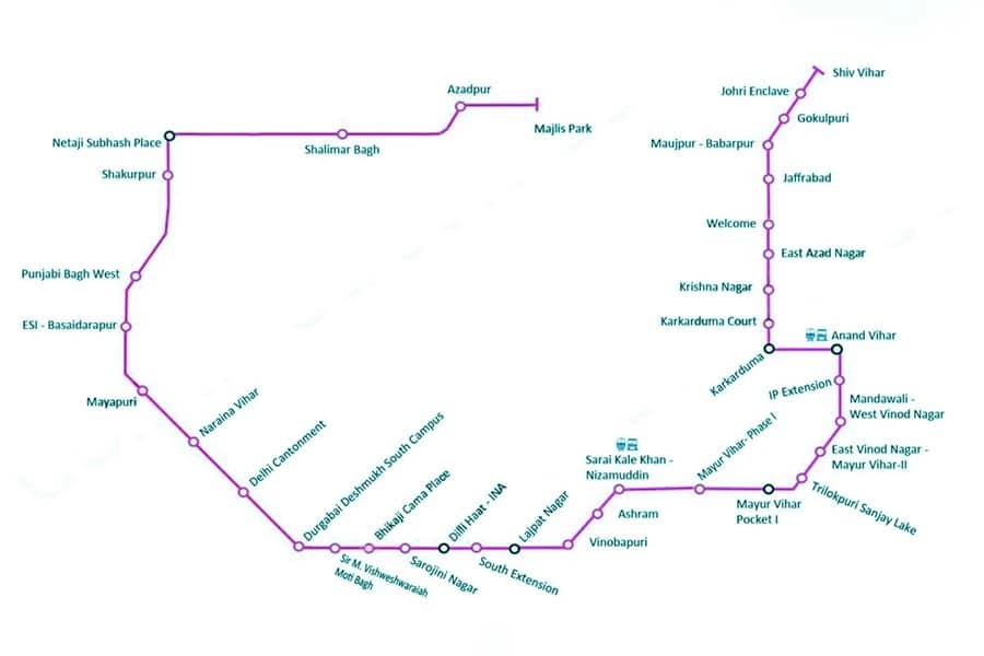 pink line metro