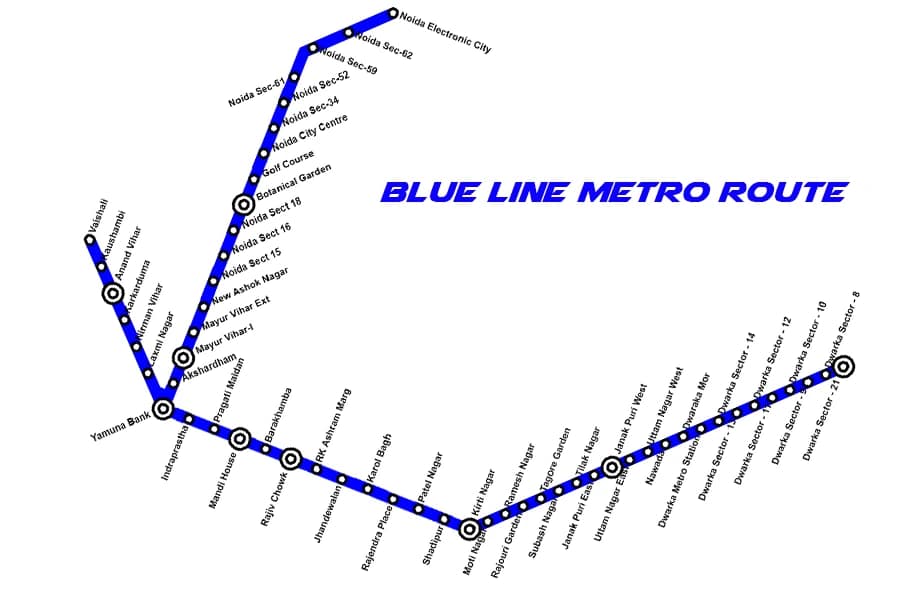 blue line metro route