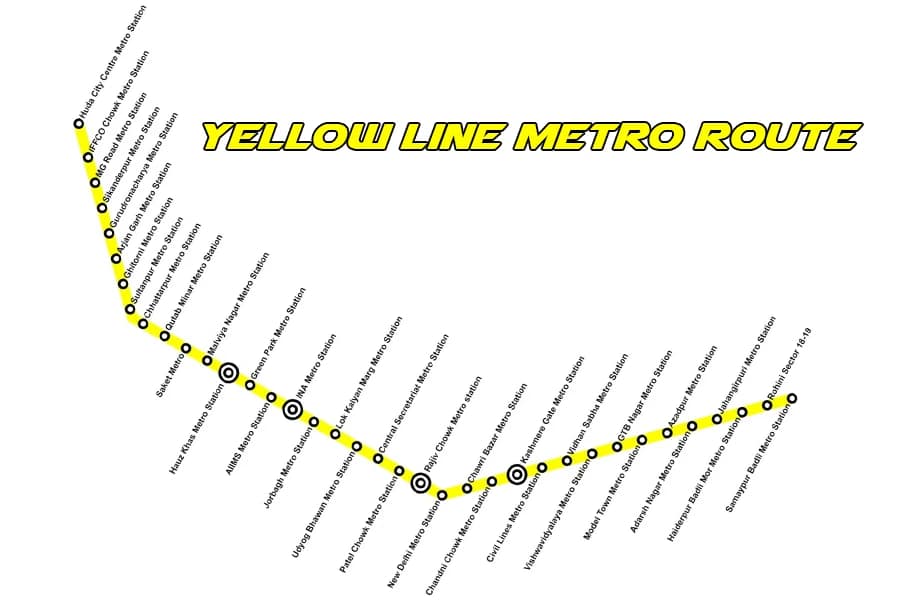 yellow line metro route